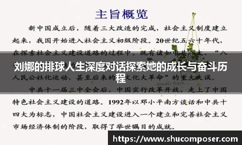 刘娜的排球人生深度对话探索她的成长与奋斗历程